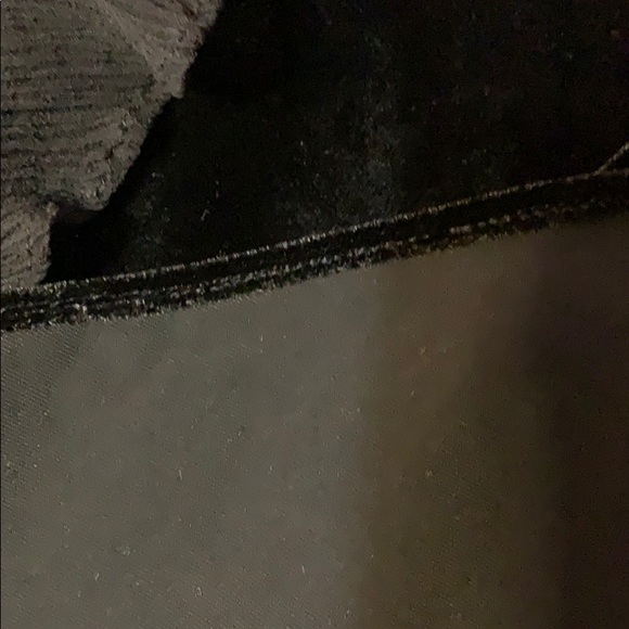 ECI New York Black Velour Chiffon Ruffle Trim Top - Picture 7 of 8